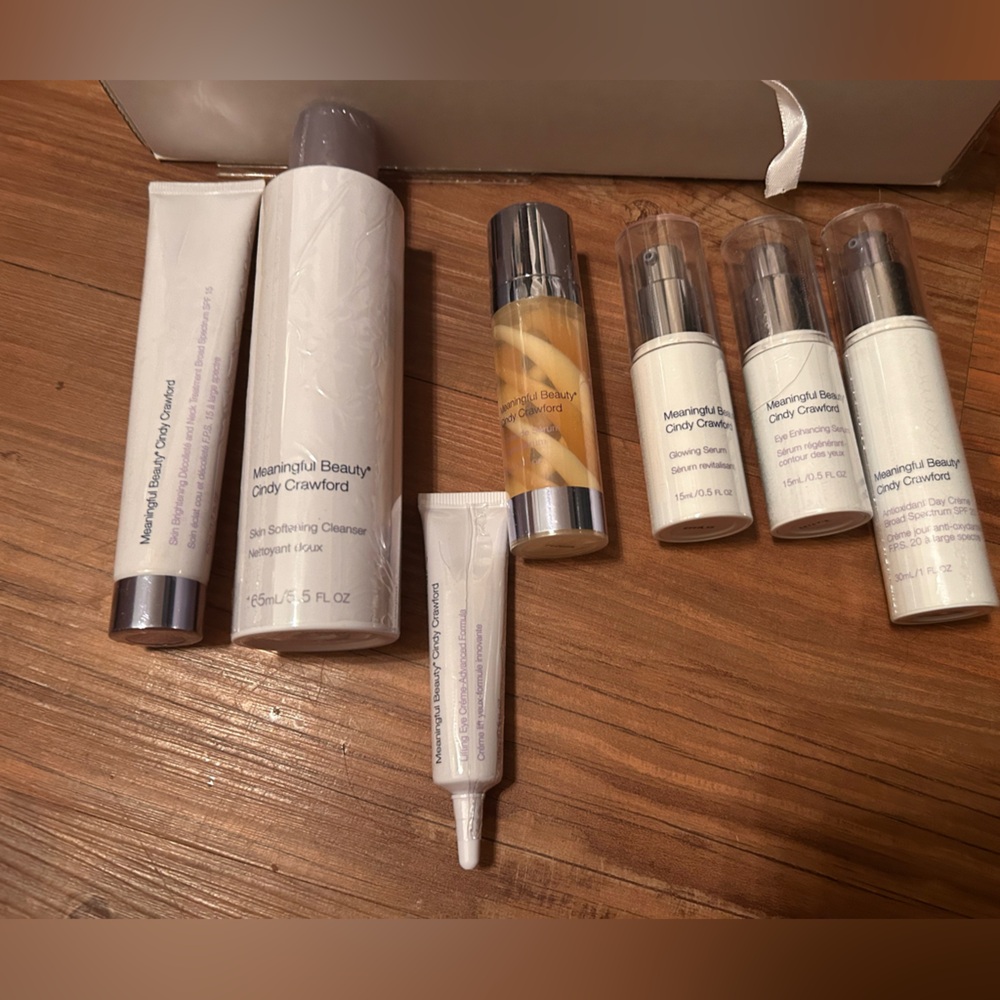 Meaningful Beauty Skincare Collection with White and Silver Accents